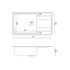 Quadron Evan 136 XL White Patinated Brass inset kitchen sink