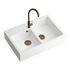 Quadron Bill 120 White, belfast granite sink, Mix and Match