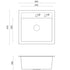 Quadron Johnny 110 Black Dotted sink