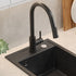 Quadron Julia pull down tap with spray function, Matte Black