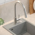 Quadron Julia pull down tap with spray function, Brushed Steel