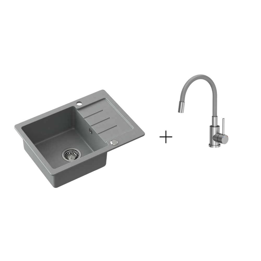 Quadron Johnny 116 Silver Stone sink