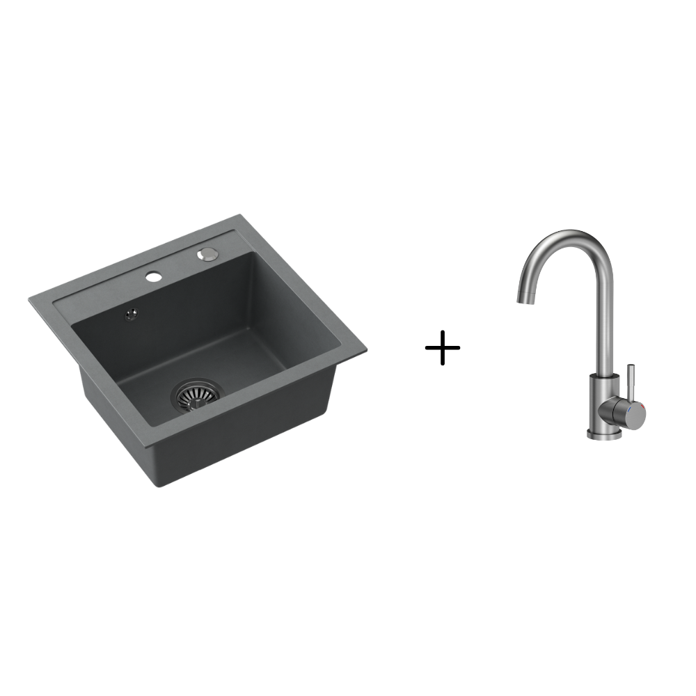 Quadron Johnny 110 Silver Stone sink