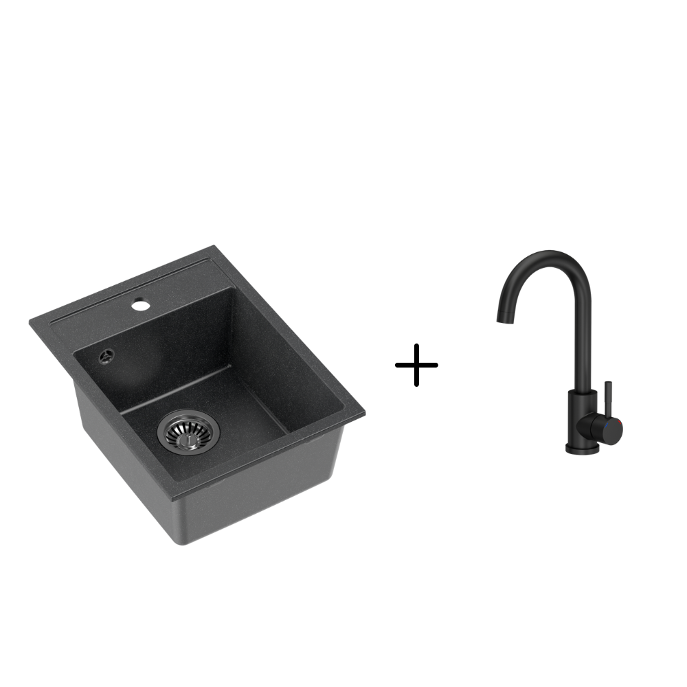 Quadron Johnny 90 Black Diamond topmount sink