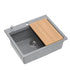Quadron Kurt Silver Stone inset kitchen workstation
