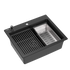 Quadron Kurt Pure Carbon inset kitchen workstation