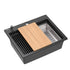 Quadron Kurt Pure Carbon inset kitchen workstation