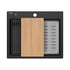 Quadron Kurt Pure Carbon inset kitchen workstation