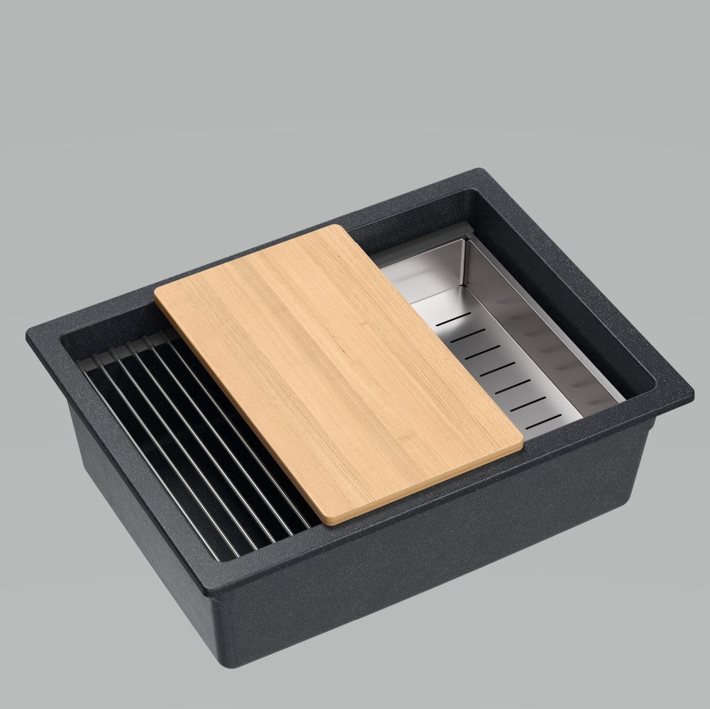 Quadron Logan 100 Black, undermount sink