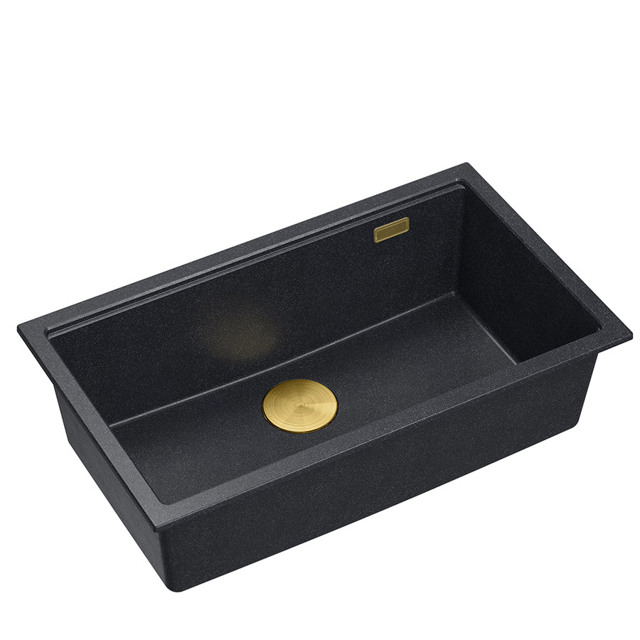 Quadron Logan 110 Black Mix & Match, topmount or undermount sink