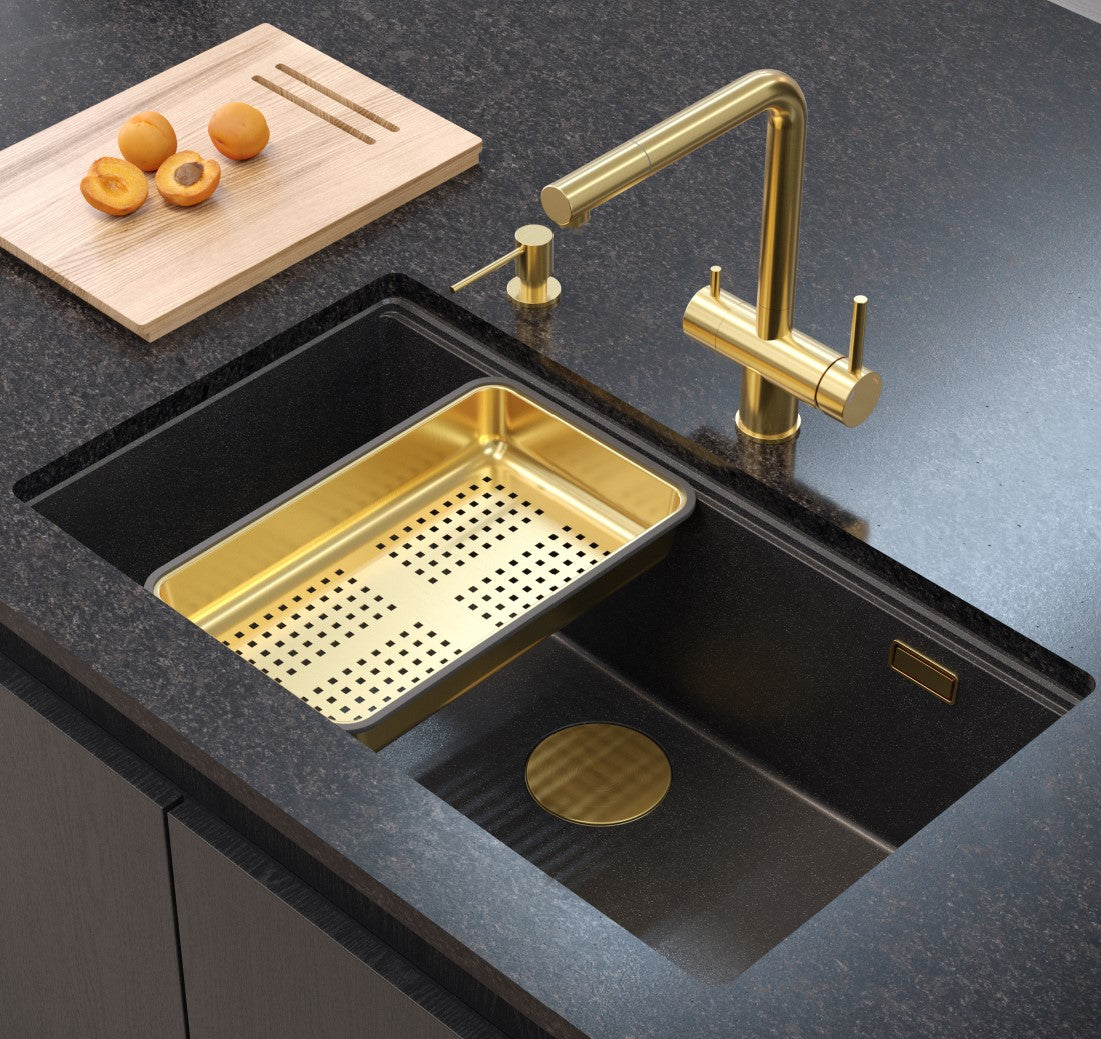 Quadron Logan 110 Black Mix & Match, topmount or undermount sink