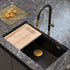 Quadron Logan 110 Black Mix & Match, topmount or undermount sink