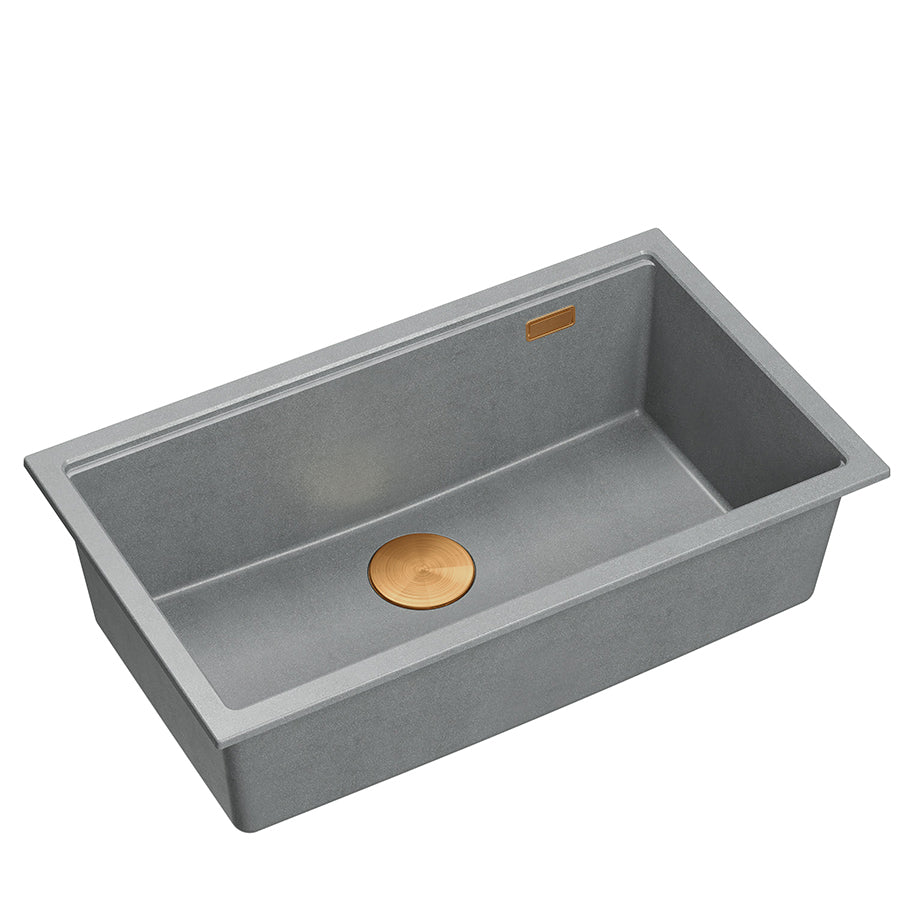 Quadron Logan 110 Silver Stone Mix & Match, topmount or undermount sink
