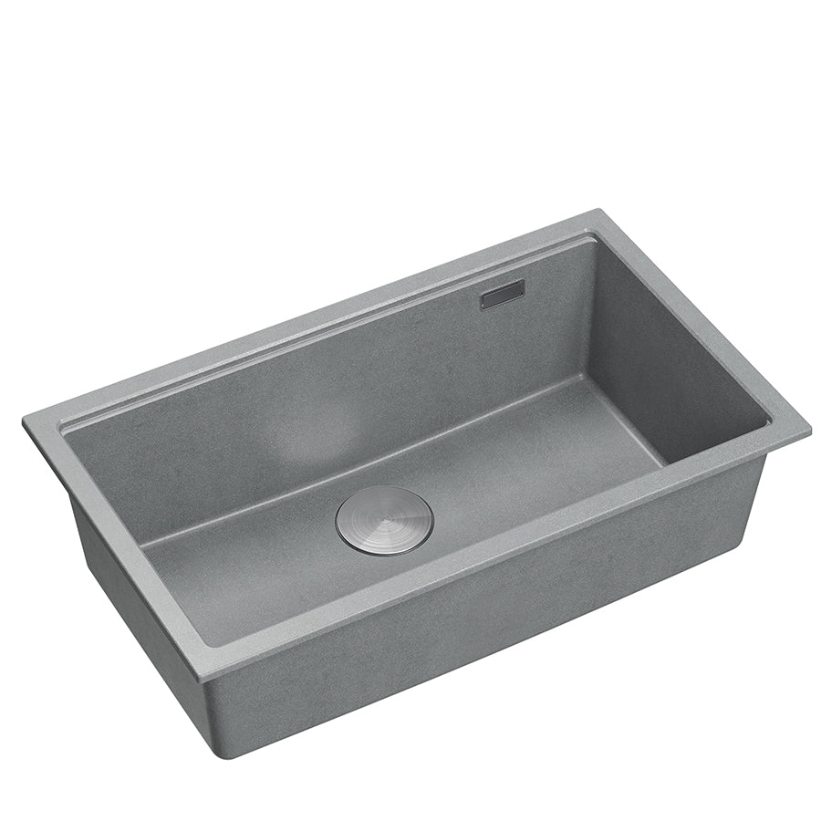 Quadron Logan 110 Silver Stone Mix & Match, topmount or undermount sink