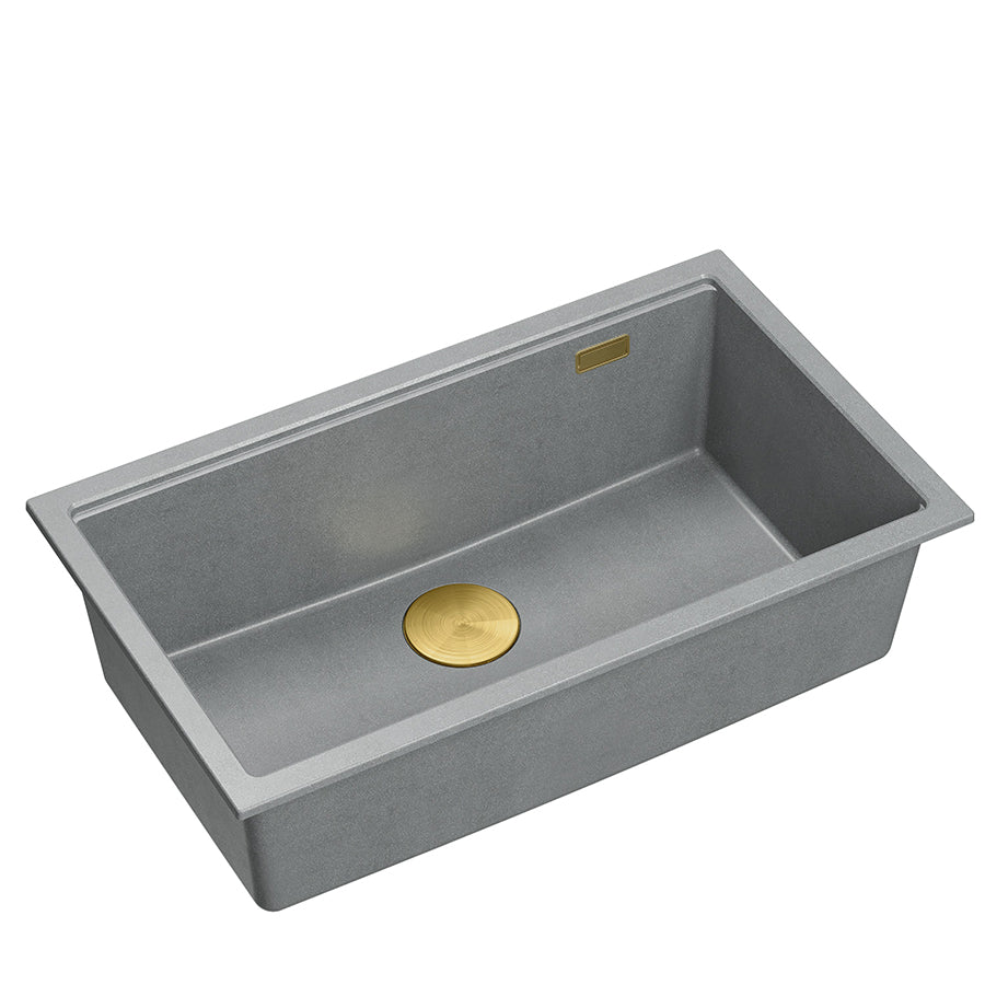 Quadron Logan 110 Silver Stone Mix & Match, topmount or undermount sink