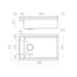 Artinox Layer BRL 74, top or undermount multi-level sink