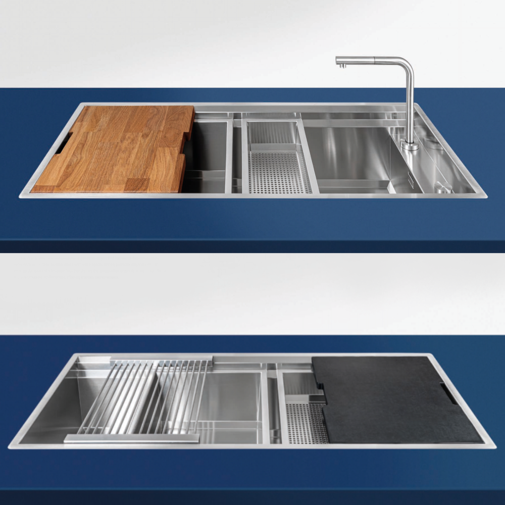 Artinox Layer BRL 104, top or undermount multi-level sink