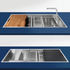 Artinox Layer BRL 104, top or undermount multi-level sink