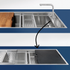 Artinox Layer BRL 104, top or undermount multi-level sink