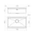 Artinox Layer SBR 70, top or undermount multi-level sink