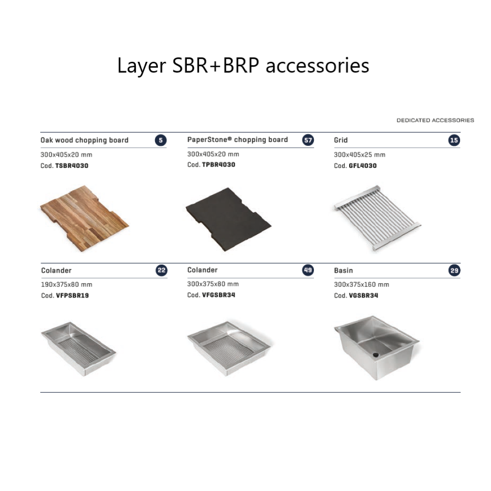 Artinox Layer SBR 65, top or undermount multi-level sink