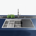 Artinox Layer SBR 70, top or undermount multi-level sink