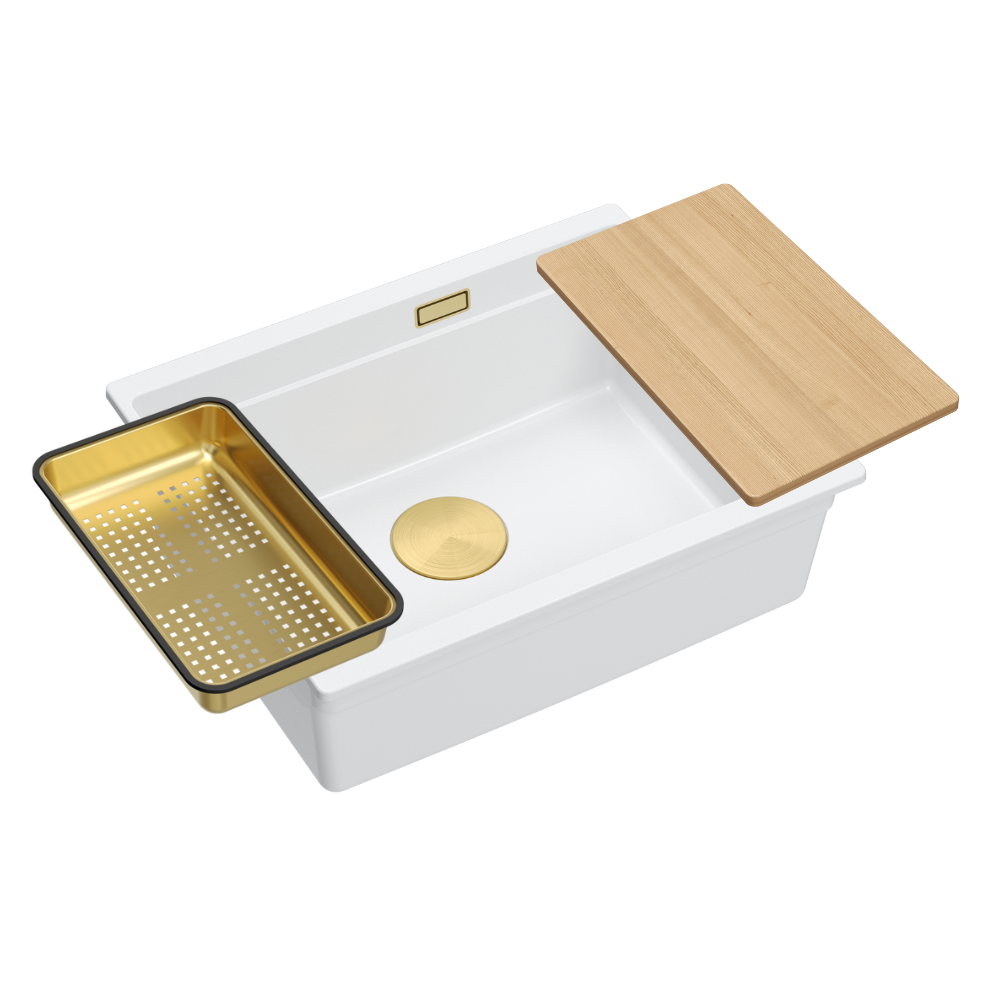 Quadron Logan 100 White Mix & Match, undermount sink