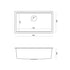 Quadron Logan 110 Silver Stone, topmount or undermount sink