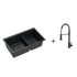 Quadron Logan 120 Pure Carbon, topmount or undermount sink