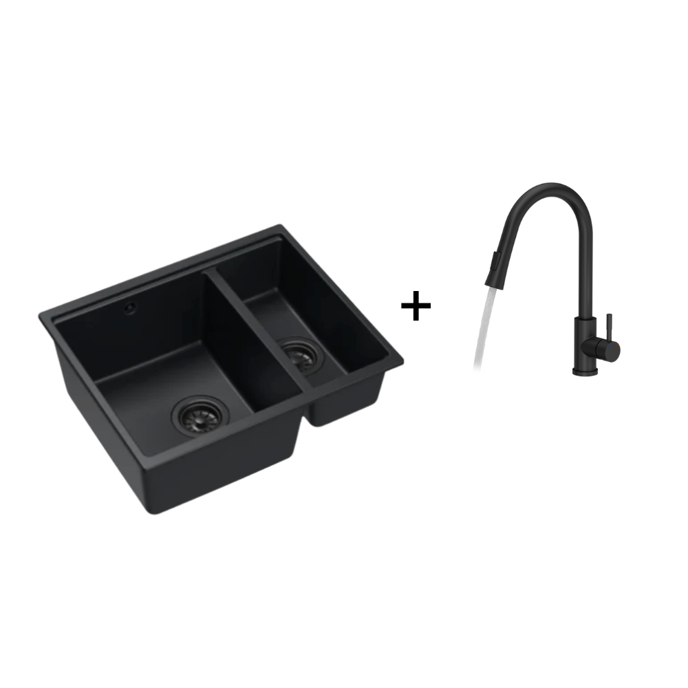 Quadron Logan 151 Pure Carbon, topmount or undermount sink