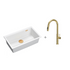 Quadron Logan 110 White Mix & Match, topmount or undermount sink