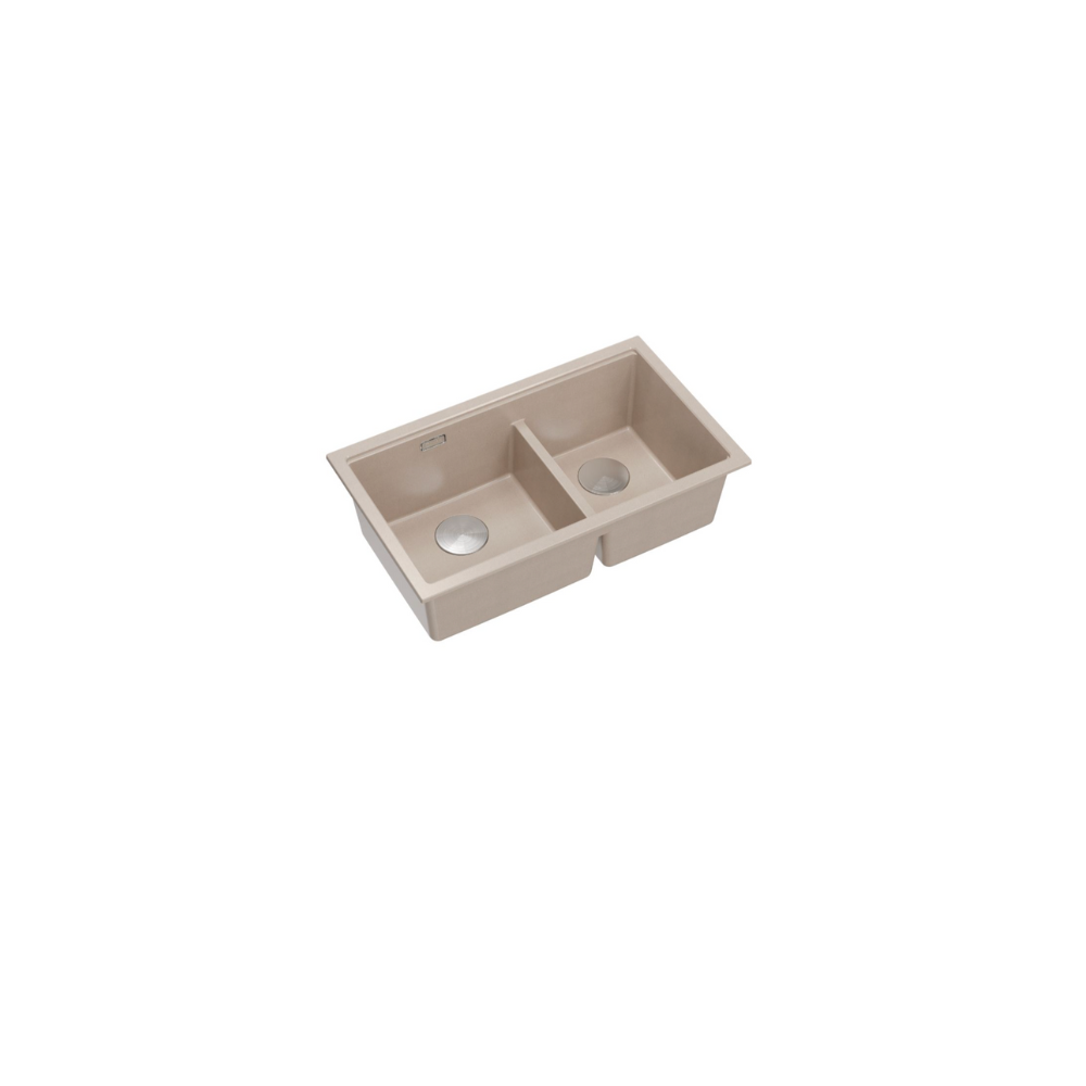 Quadron Logan 120 Pearl Beige, topmount or undermount sink