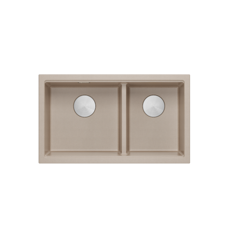 Quadron Logan 120 Pearl Beige, topmount or undermount sink
