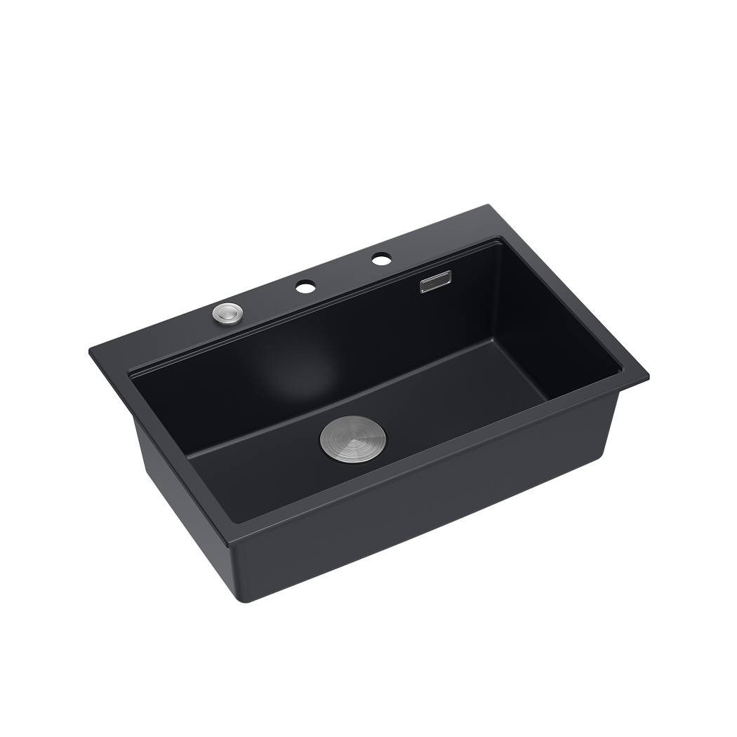 Quadron  Marc 110 Pure Carbon inset kitchen workstation