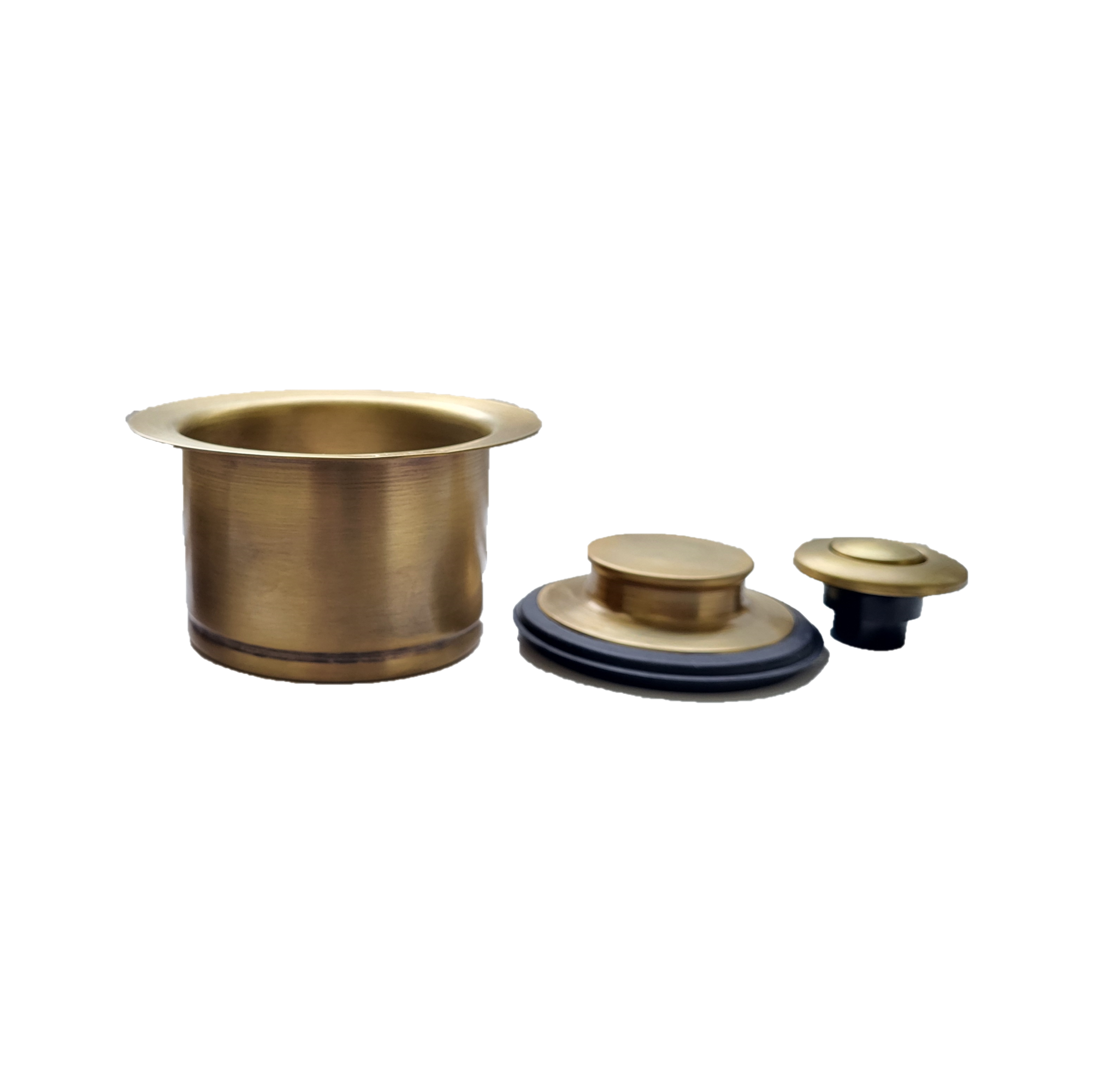 InSinkerator Flange, Stopper, Air-switch Matte Virgin brass (pre-2025 models)