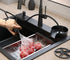 Quadron ClassicWash Glass Rinser Black with Pull-out Spray