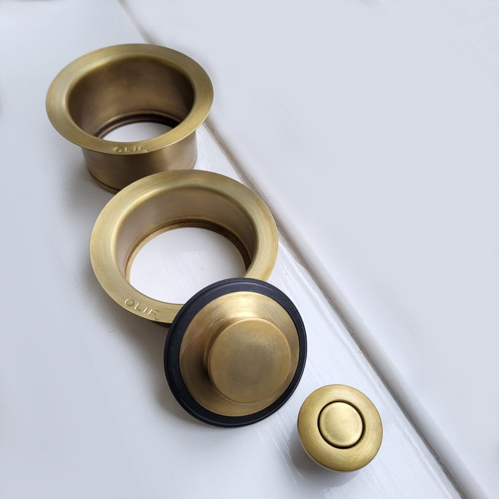InSinkerator Evolution 750SR VIRGIN MATTE BRASS food waste disposer