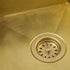 Solid Brass 340/400 kitchen sink, undermount or topmount