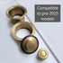 InSinkerator Flange, Stopper, Air-switch Matte Virgin brass (pre-2025 models)