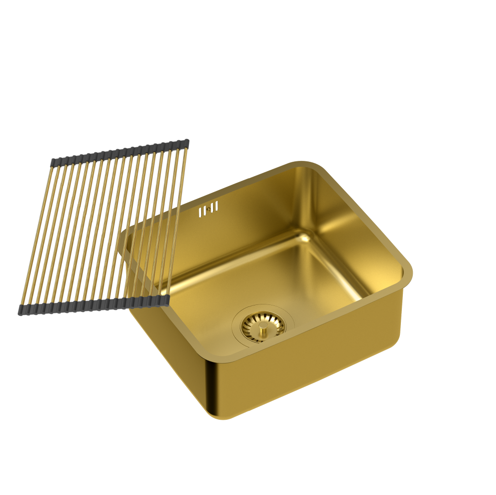 Quadron Nicolas Gold, PVD Nano kitchen sink