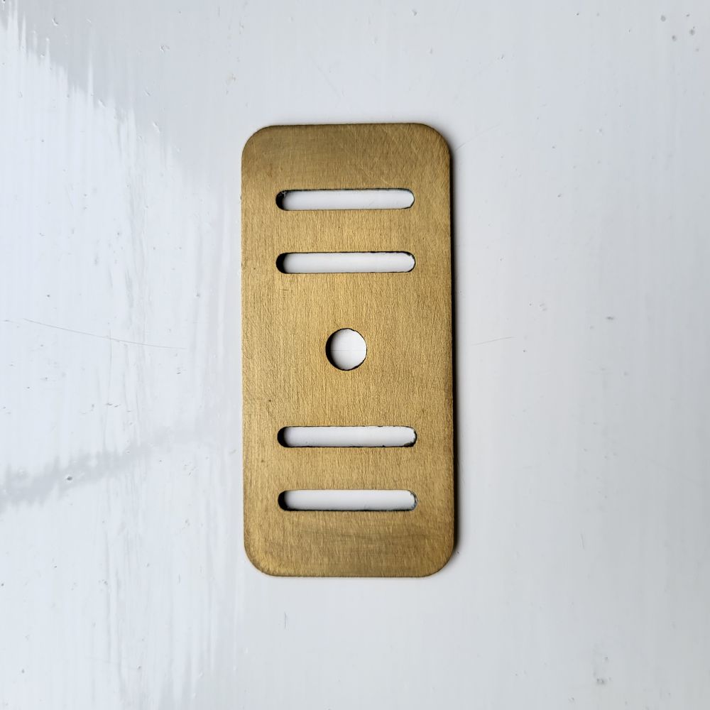 Crudo Kitchen Sink Overflow Matte Virgin Brass