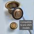 InSinkerator Flange, Stopper, Air-switch Patinated Brass (pre-2025 models)
