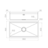 Artinox Planum XT 81, undermount multi-level sink