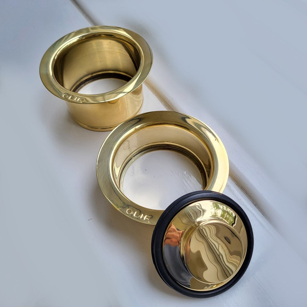 InSinkerator Evolution 750SR POLISHED VIRGIN BRASS food waste disposer
