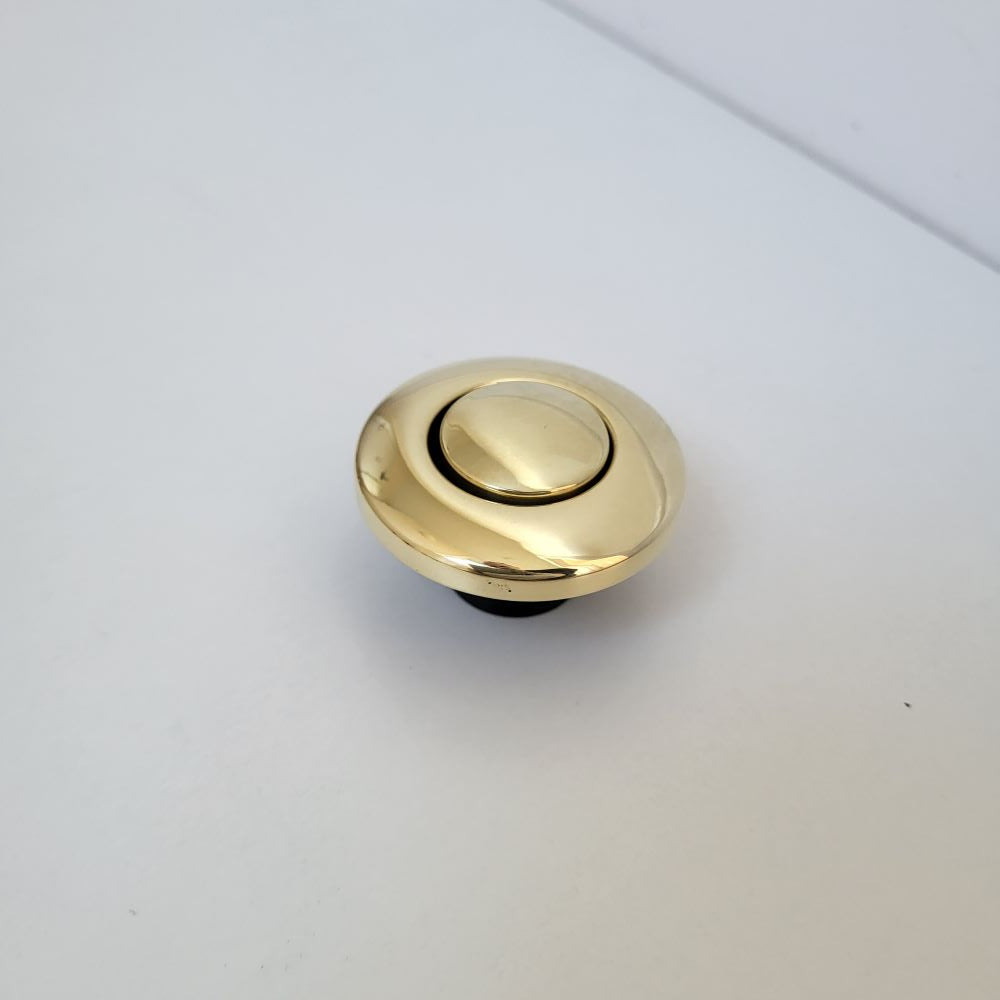 InSinkerator Flange, Stopper, Air-switch Virgin Polished Brass (pre-2025 models)