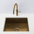 Olif Crudo 50 Patinated Brass kitchen sink, undermount or topmount