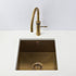 Olif Crudo 34 Patinated Brass kitchen sink, undermount or topmount