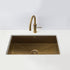 Olif Crudo 70 Patinated Brass kitchen sink, undermount or topmount