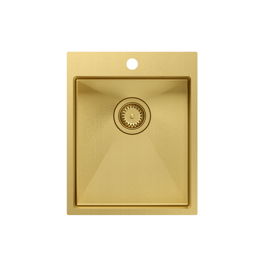 Quadron Russel 90 Gold, PVD Nano kitchen sink