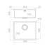 Artinox Radius Marina 50, outdoor kitchen sink